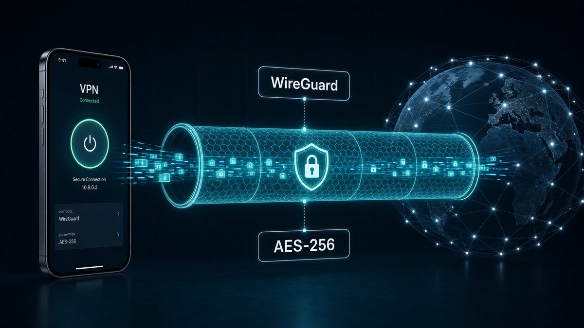 WireGuard 加密通道示意圖